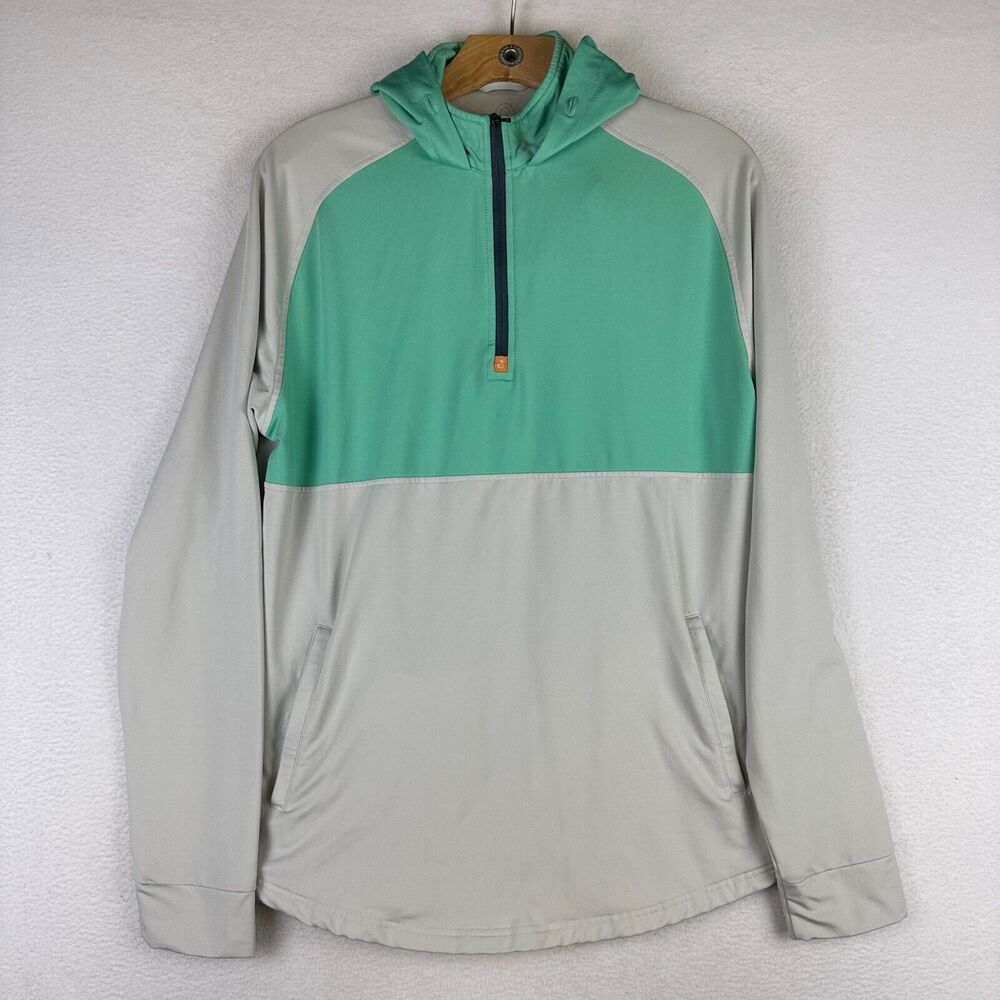 Swannies Golf Logan Hoodie Mens Medium Cactus Green Gray